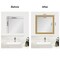 Amanti Art Mirror Makeover Bathroom Mirror Frame Border Kit - Fully Assembled Peel and Stick Frame - Mirror NOT Included - Grace Brushed Gold Trim